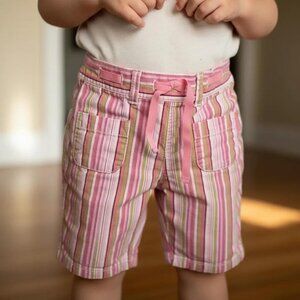 Vintage Baby Gap Striped Capri Cotton Shorts 12-18M